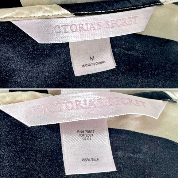 2001 Victoria’s Secret Silk Bold Floral Cream Black Halter Maxi Gown Slip Dress - Picture 3 of 7